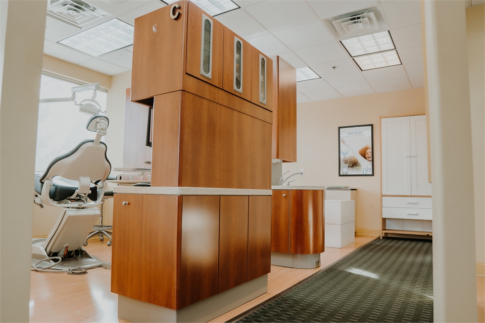 Operatory hallway at Premiere Dental of Abington