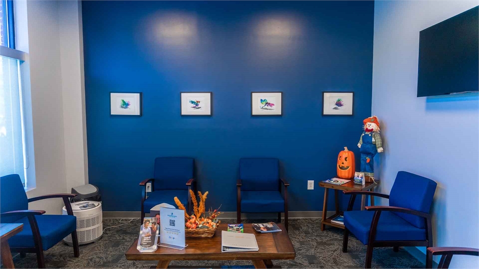 Waiting area at Family Dental Choice Charlotte NC