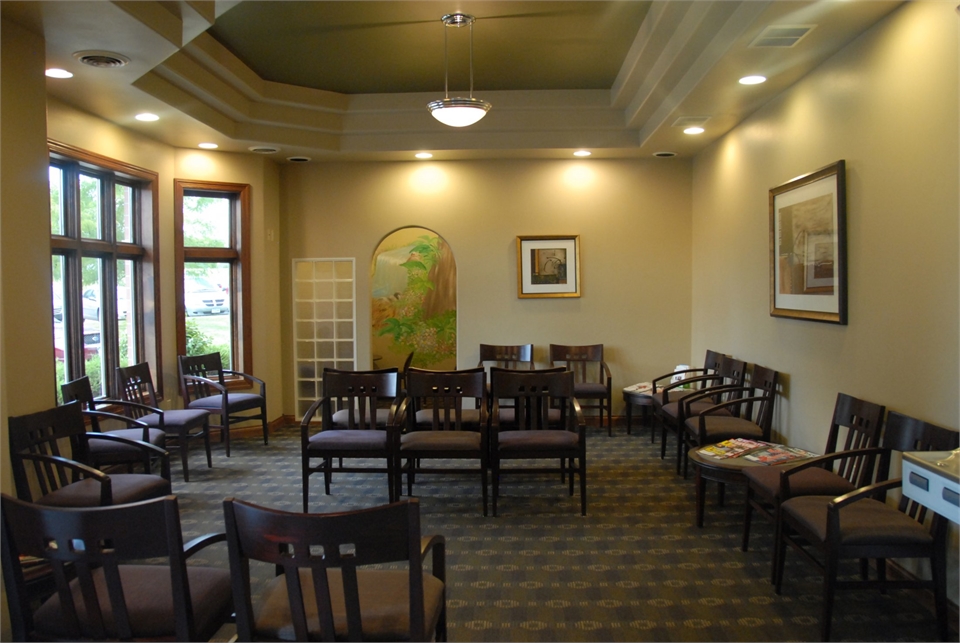 Waiting area at River Ridge Dental