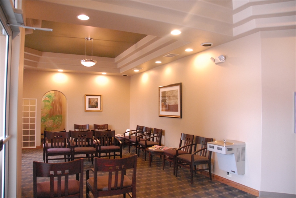 Waiting area at Cedar Rapids dentist River Ridge Dental