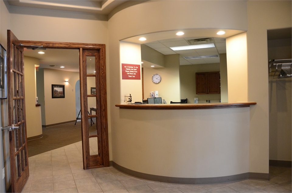 Reception center at River Ridge Dental Dentagama