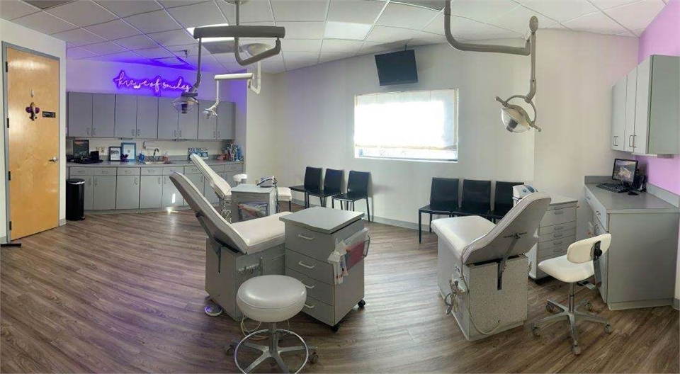 Treatment area at Krewe of Smiles