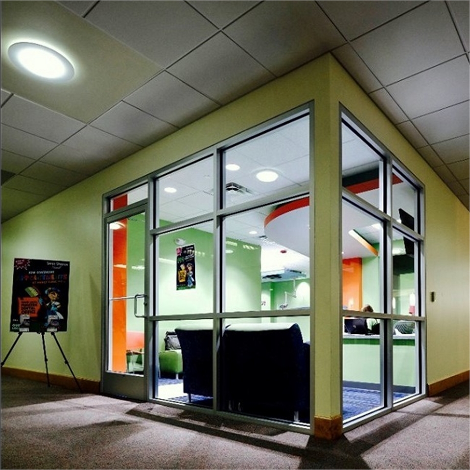 Night view of Smile Shoppe Pediatric Dentistry office in Bentonville AR