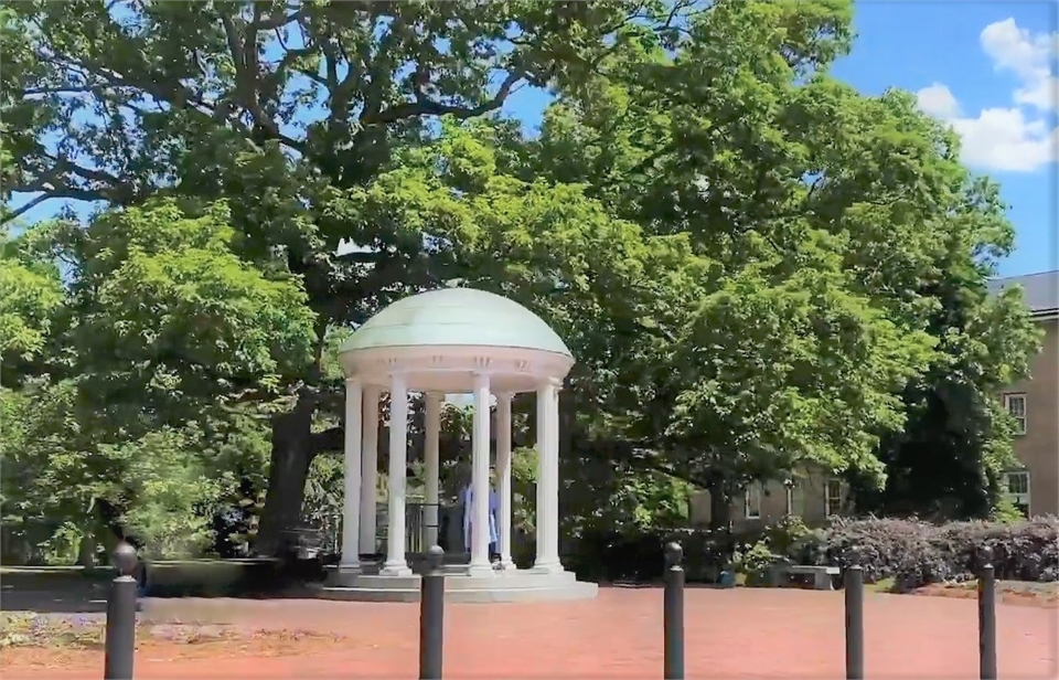 Old Well at UNC 12 kms to the north of Chapel Hill dentist Everbright Dental