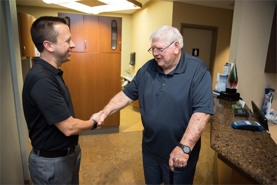 Patients feel reassured talking to Dr. Burton at Clearwater Dental Associates