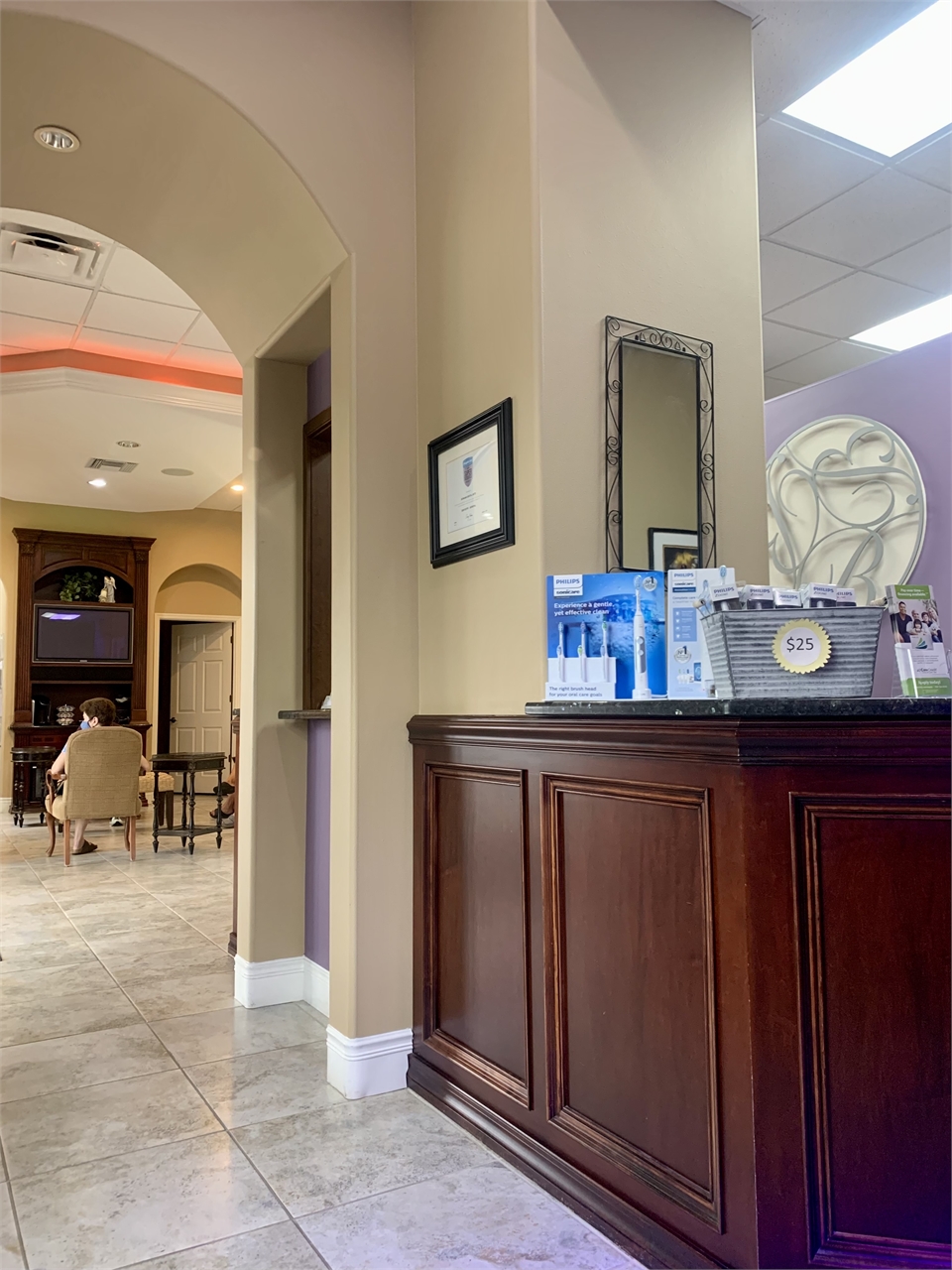 Dental products display at Bonham Dental Arts Largo