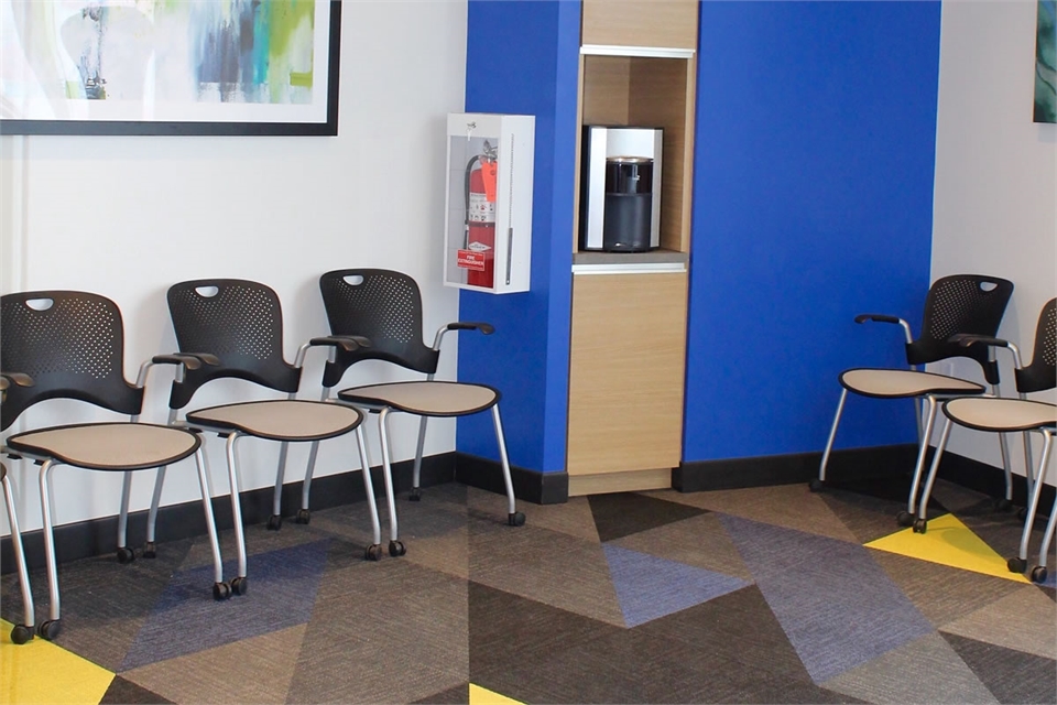 Waiting area at Sonata Dental Airdrie Alberta T4B3G4