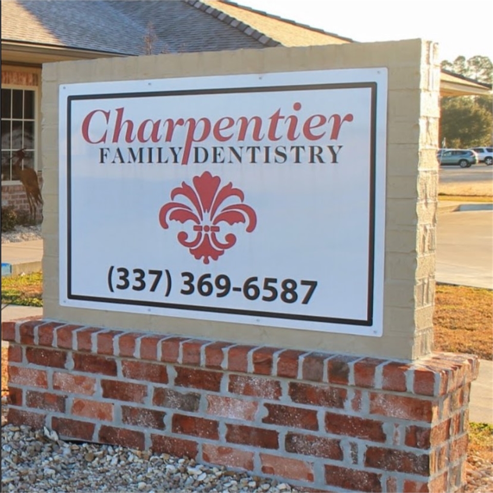 Signboard at Charpentier Family Dentistry New Iberia LA 70563