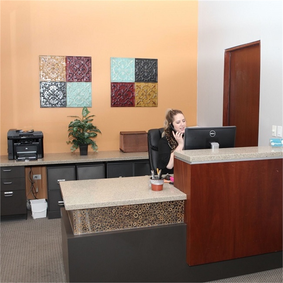 Reception center at cosmetic dentist in Englewood CO Lincoln Center Dental