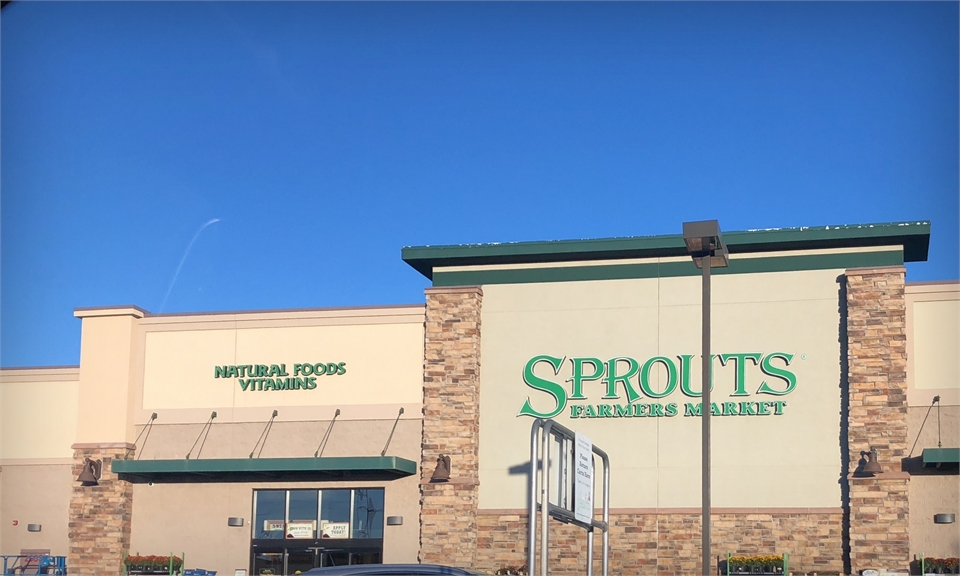 Sprouts Farmers Market a few blocks away to the southwest of Centennial dentist Ridgeview Dental