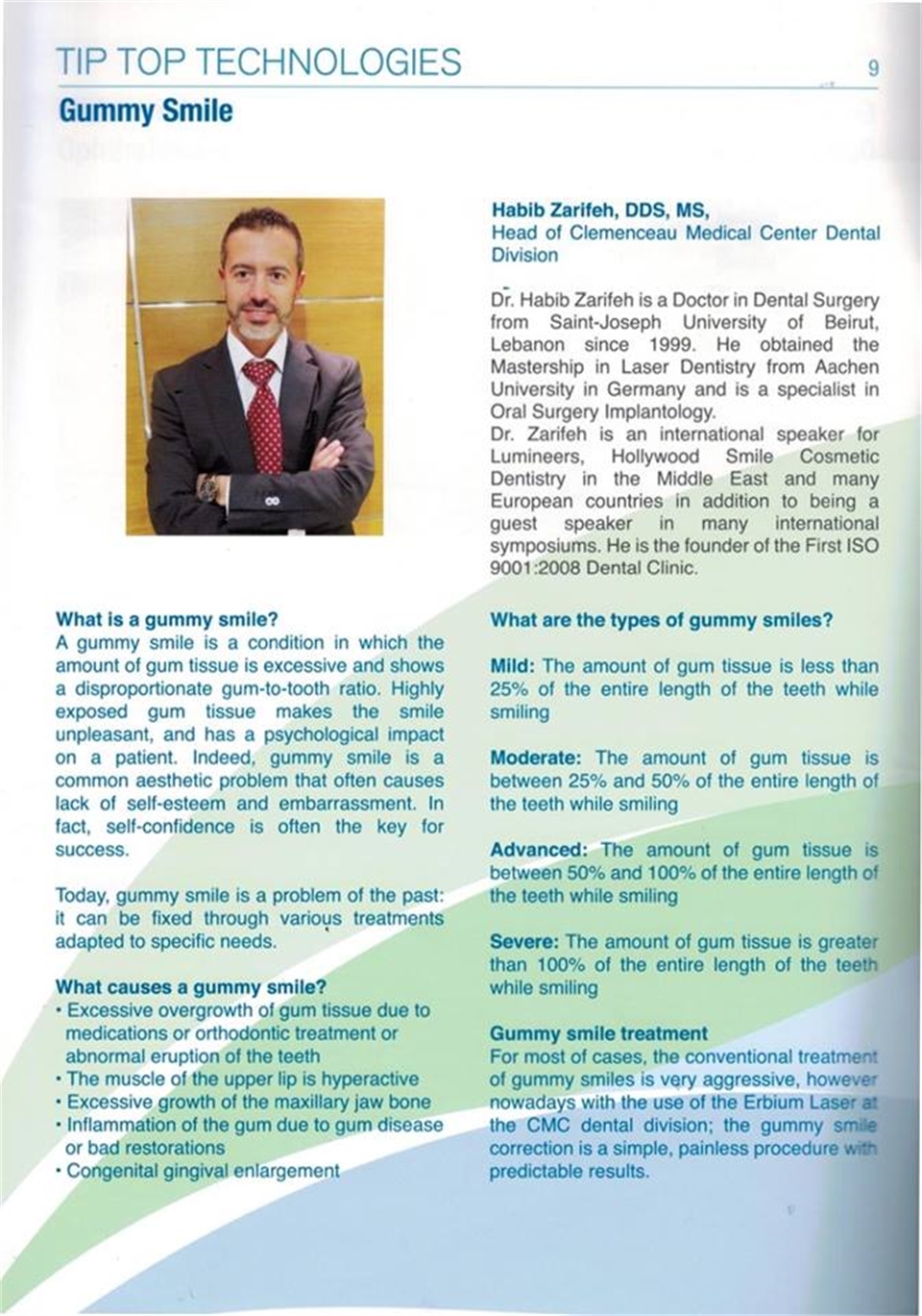 Dr.Habib Zarifeh head of CMC Dental Division 