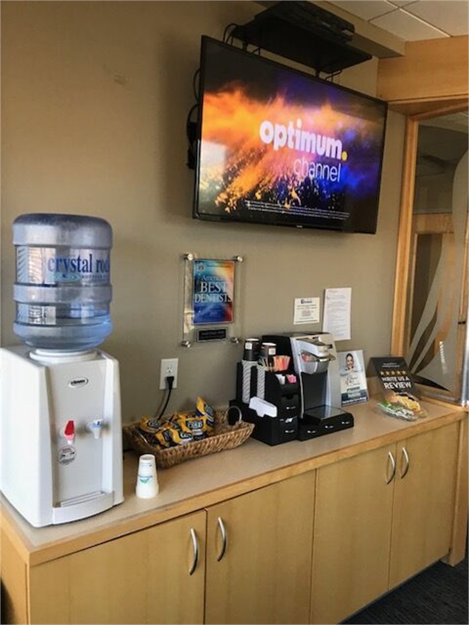 Refreshments at Shoreline Dental Care Milford CT