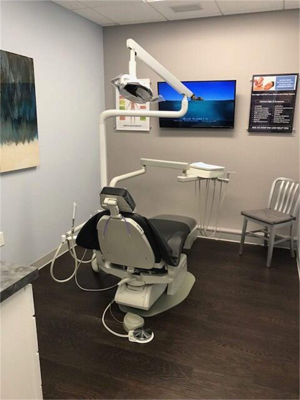 Operatory and dental chair at Shoreline Dental Care Milford CT