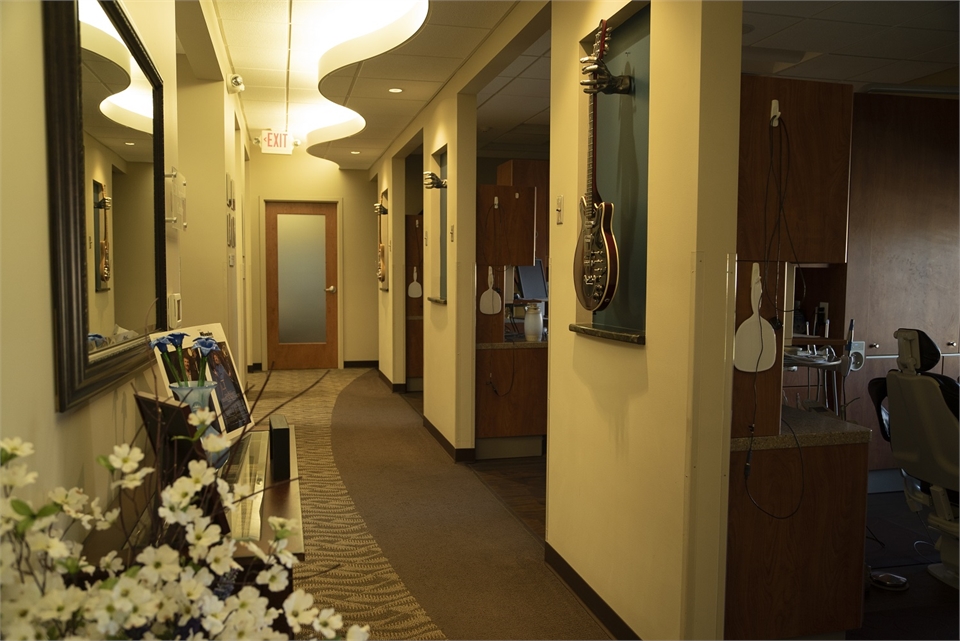 Guitar display at Cigno Family Dental