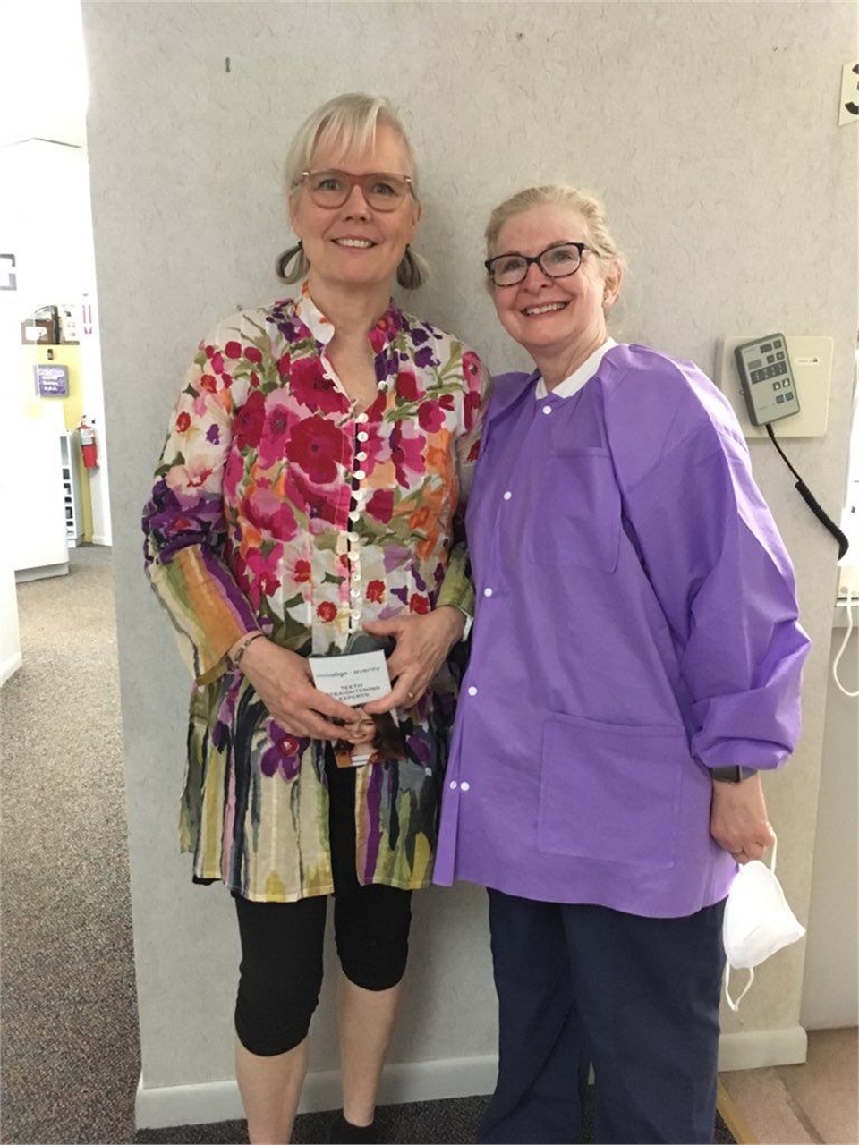 Happy patient with Cherry Hill dentist Corrie J Crowe DDS