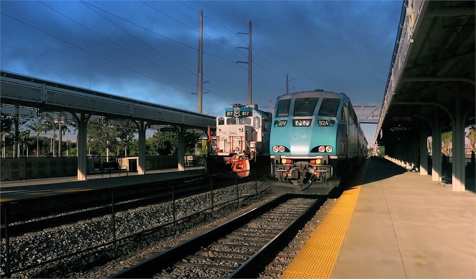 Boca Raton Tri-Rail Station 6.6 miles to the east of best Boca Raton dentist Boca Smile Center