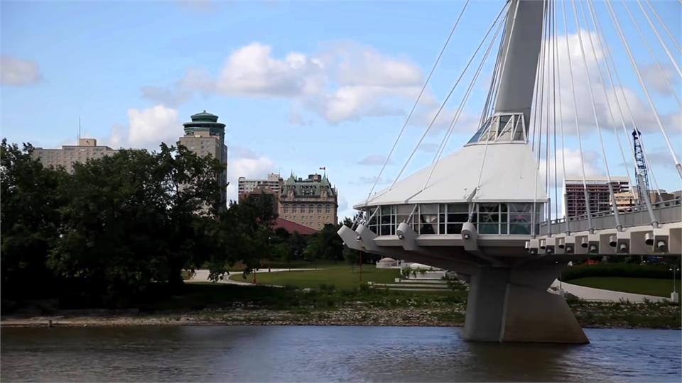 The Forks National Historic Site 13 minutes to the east of winnipeg dentist Integral Dental