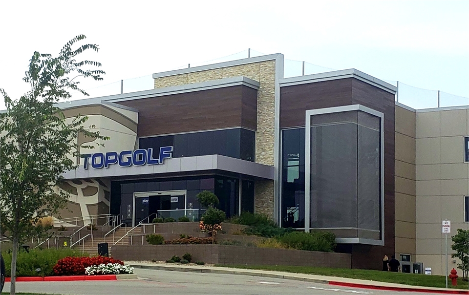 Topgolf at 8 minutes drive to the north of Fishers dentist Holt Dental