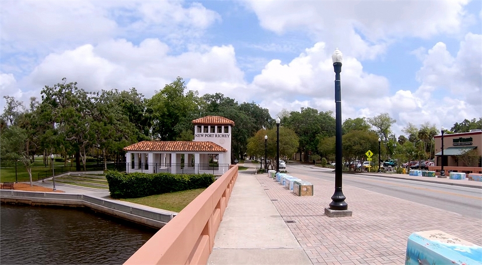 Cotee River or Pithlachascotee River Bridge on NPR Main St is  just 8 minutes to the northwest of A 