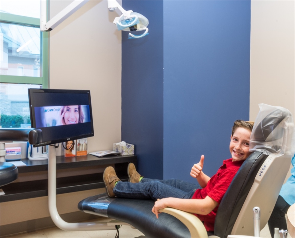 Happy patient at Trinity FL childrens dentist Dr. Annicchiarico