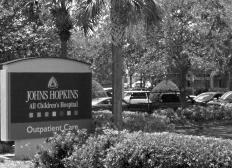 John Hopkins All Children's Specialty Care few paces to the north of New Port Richey dentist A Glamo