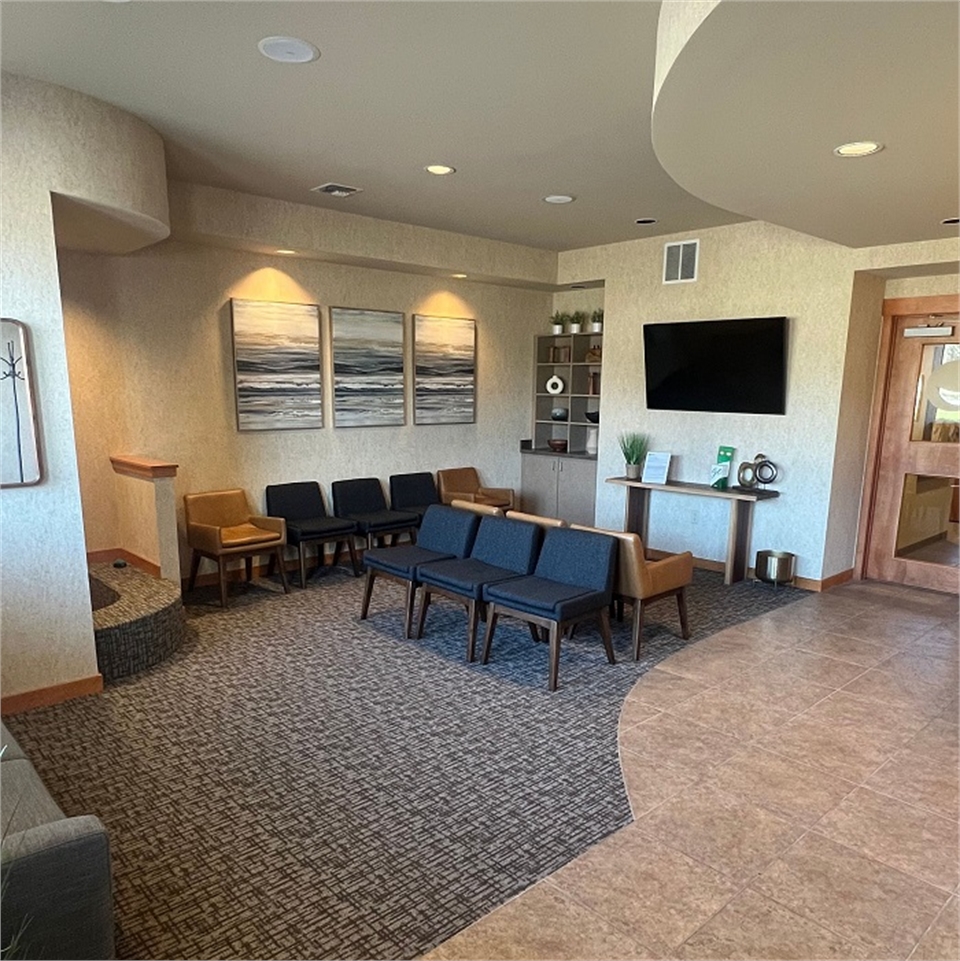 Waiting area at Spokane Valley dentist Hymas Family Dental