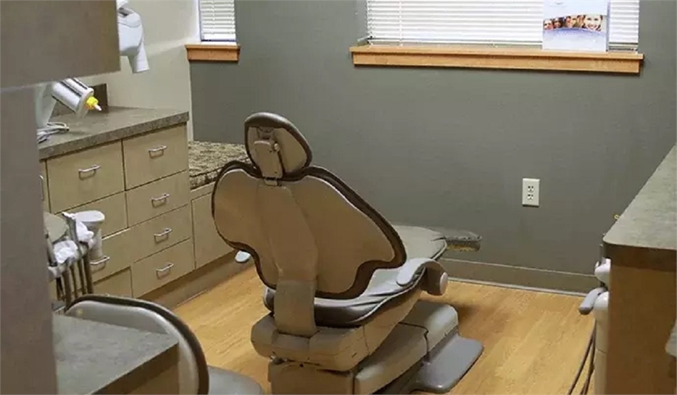 Dental chair at Spokane Valley dentist Hymas Family Dental