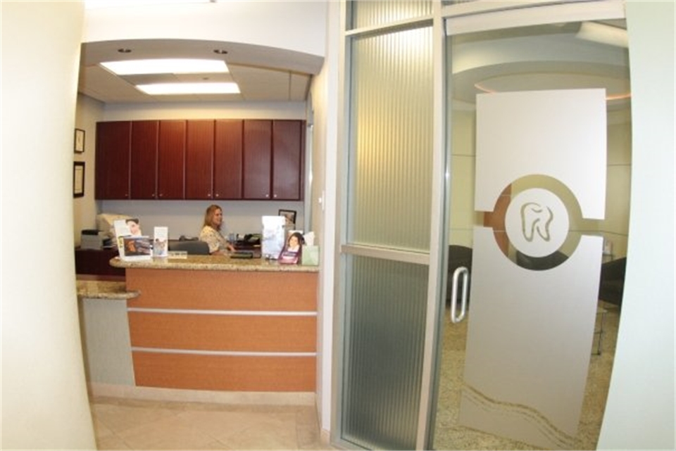 Reception center at Estrella Dental Chula Vista