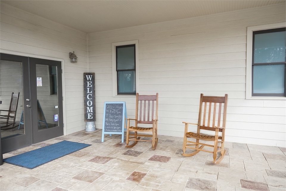 Porch at Waxhaw dentist Strive Dental Studio