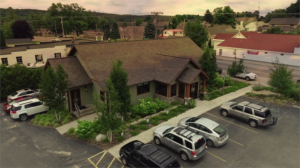 Ariel view of the office of Traverse City dentist Lisa Siddall DDS