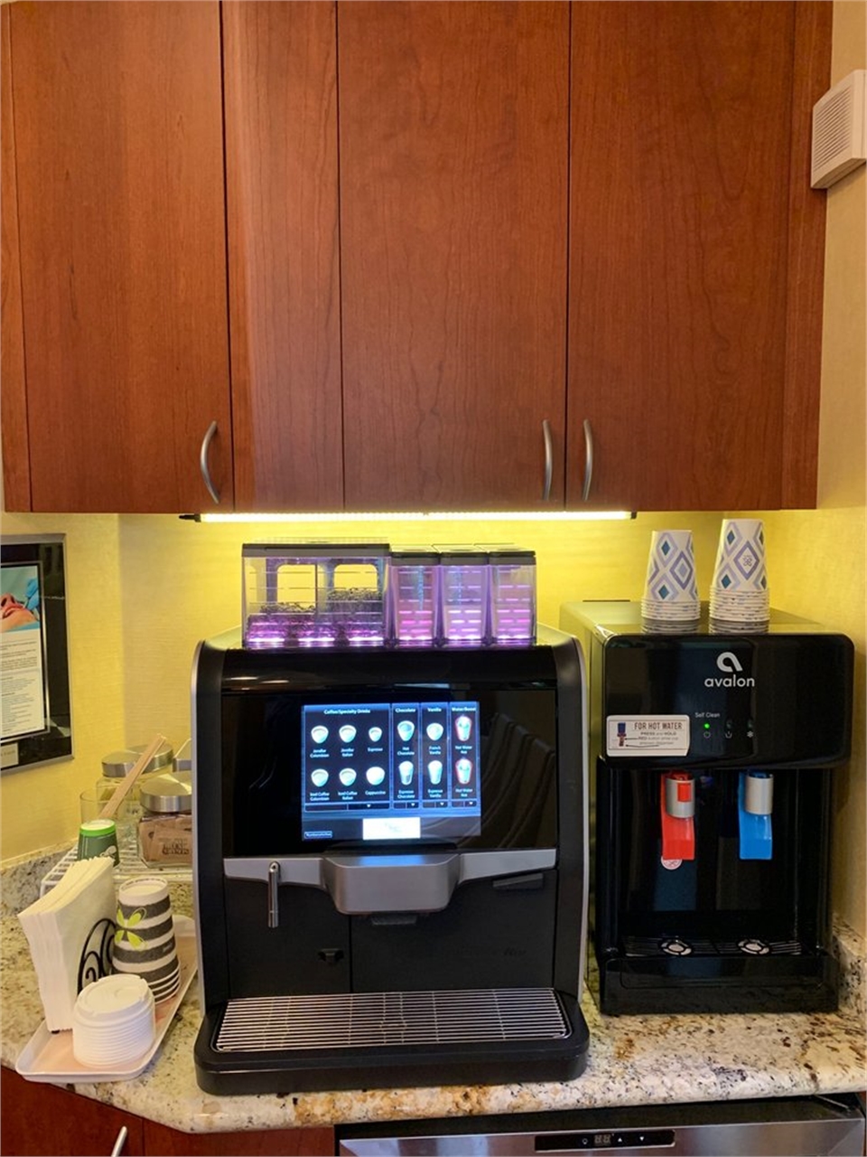 Coffee bar at East Madisn Dental Tenafly NJ