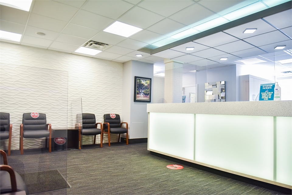 Waiting area at Strathcona Dental Clinic Edmonton AB