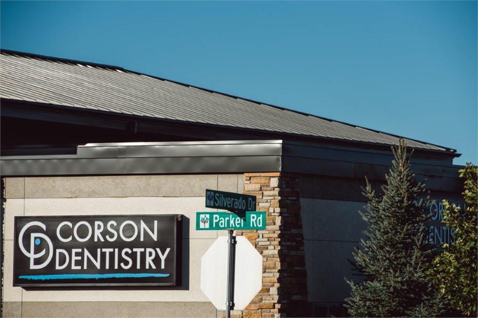 Corson Dentistry Parker Office at the intersection of Silverado Dr and S Parker Rd