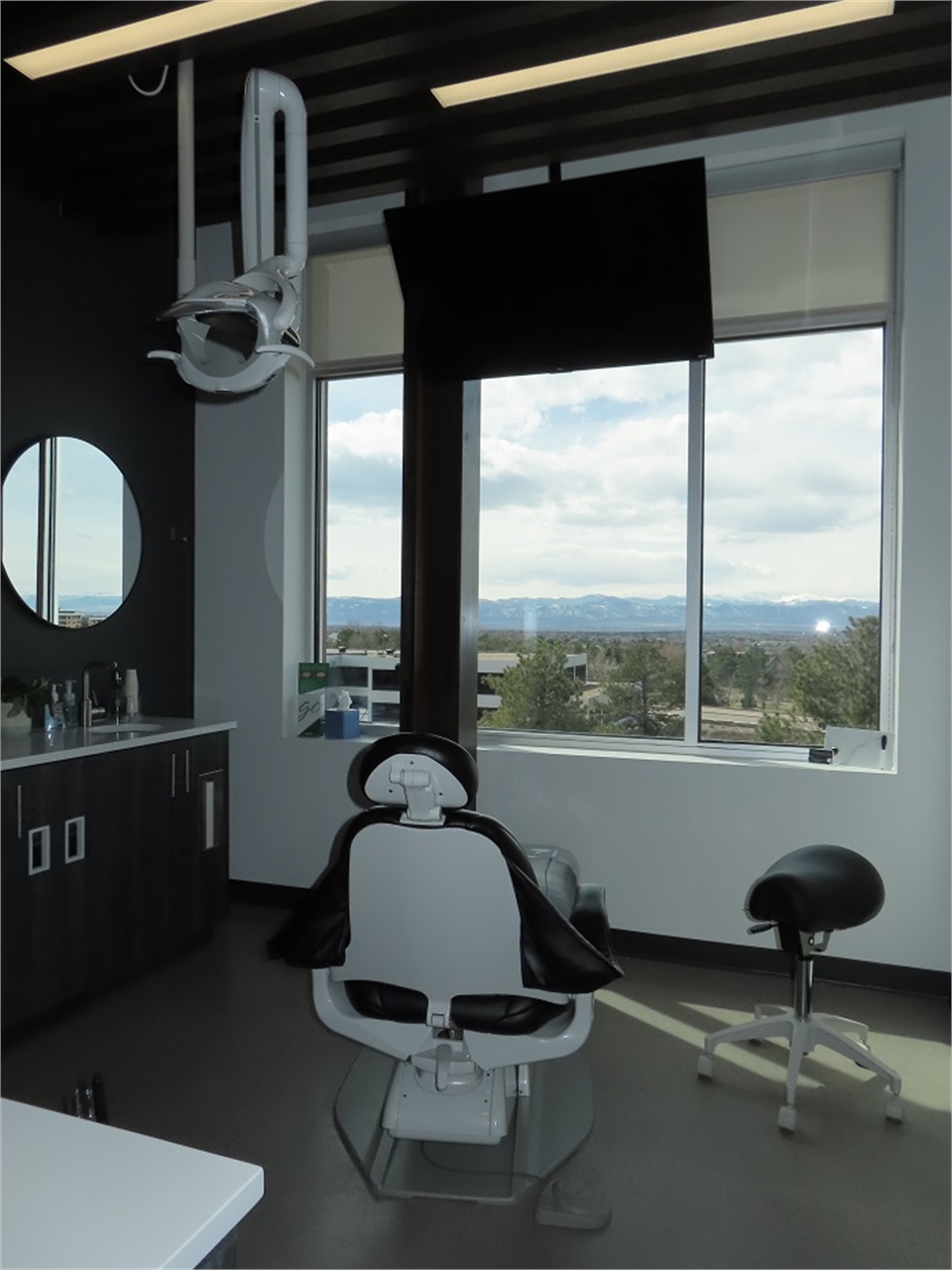 Spacious well lit operatory with fantastic views at Corson Dentistry Greenwood Village