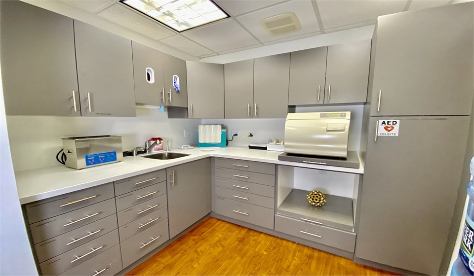 Sterilization area at Dumont DentistEast Madison Dental