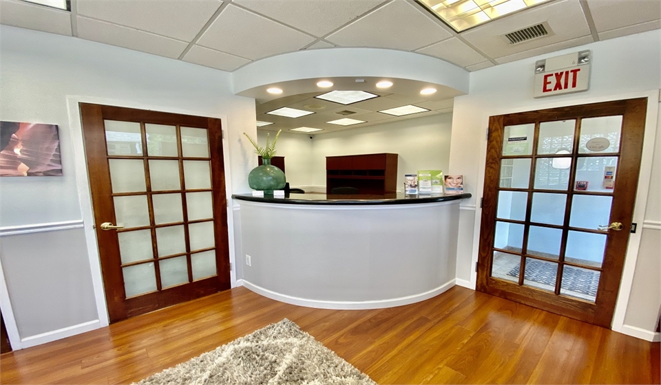 Reception center at Dumont dentist East Madison Dental