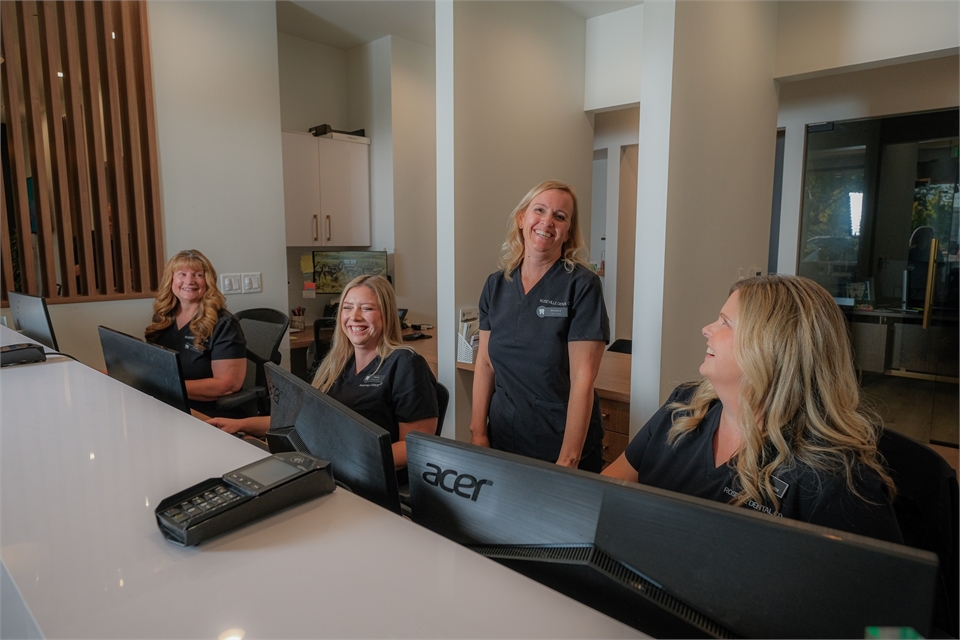 Frontdesk staff at Roseville Dental Company