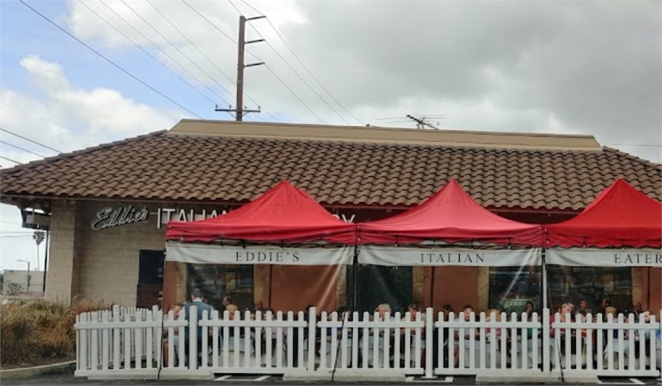 Eddie's Italian Eatery at 9 minutes drive to the west of Smile Studio Dentistry Upland