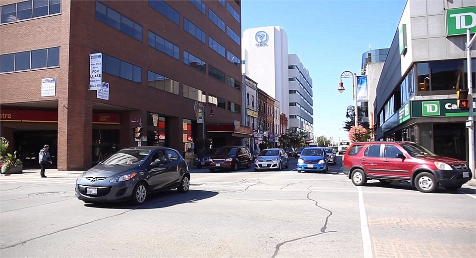 Downtown Oshawa BIA 2.9 km to the northeast of Oshawa dentist Dr. Gold's Source Dental