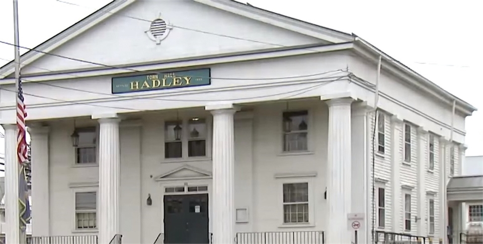 Hadley Town Hall at a few paces to the west of Hadley dentist River Valley Dental