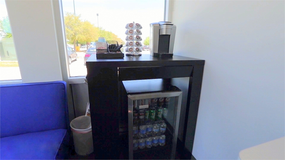 Refreshment station at Anderson Orthodontics Burleson TX