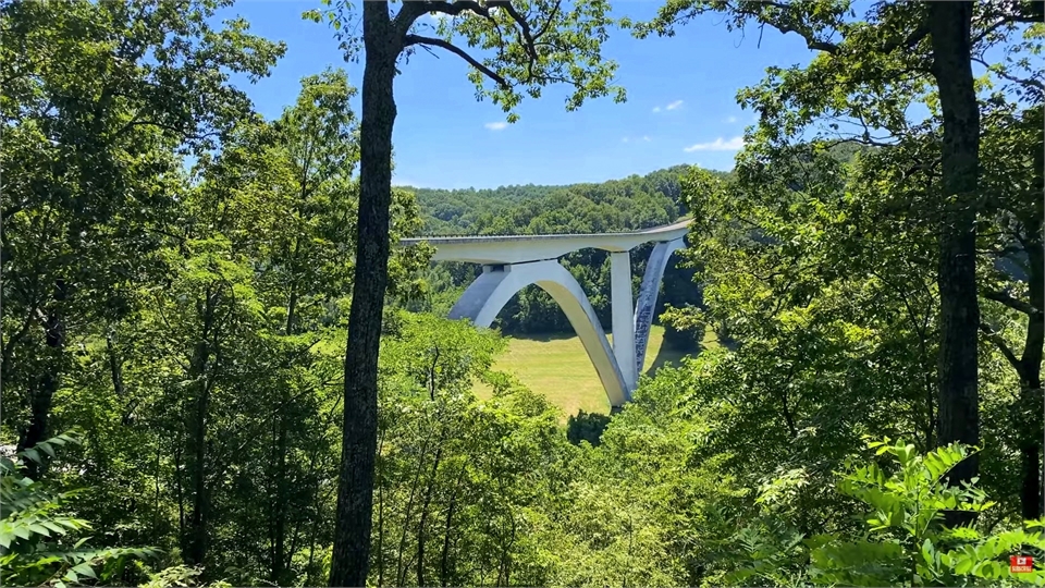 Natchez Trace Parkway Bridge at 26 minutes to the west of Dental Bliss Franklin