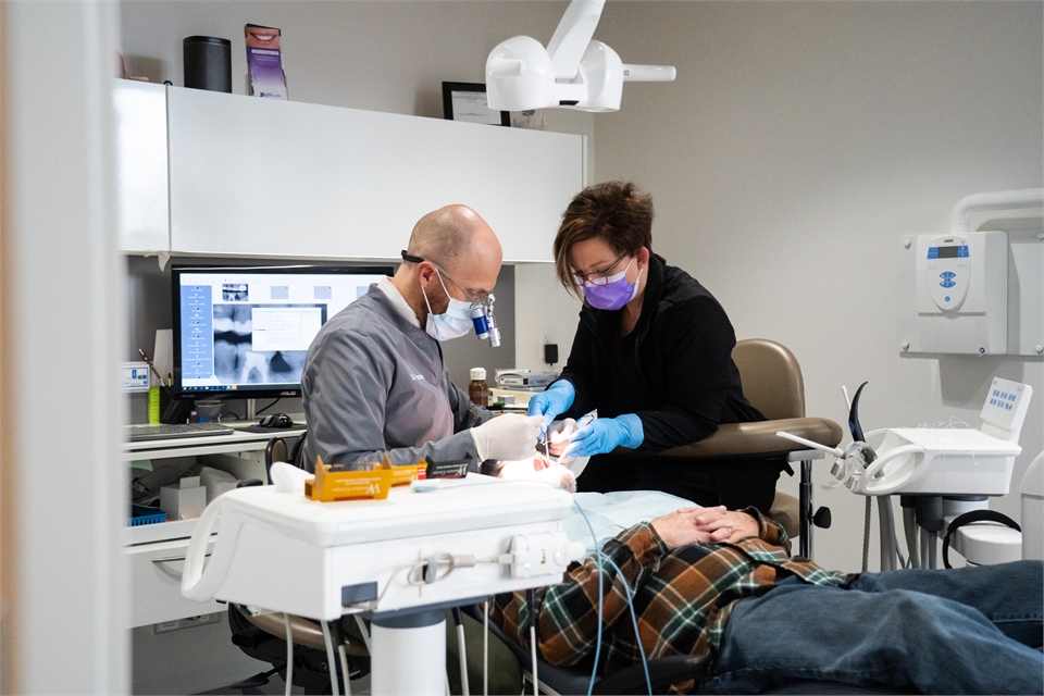 Dental hygienist at work at Arch Dental