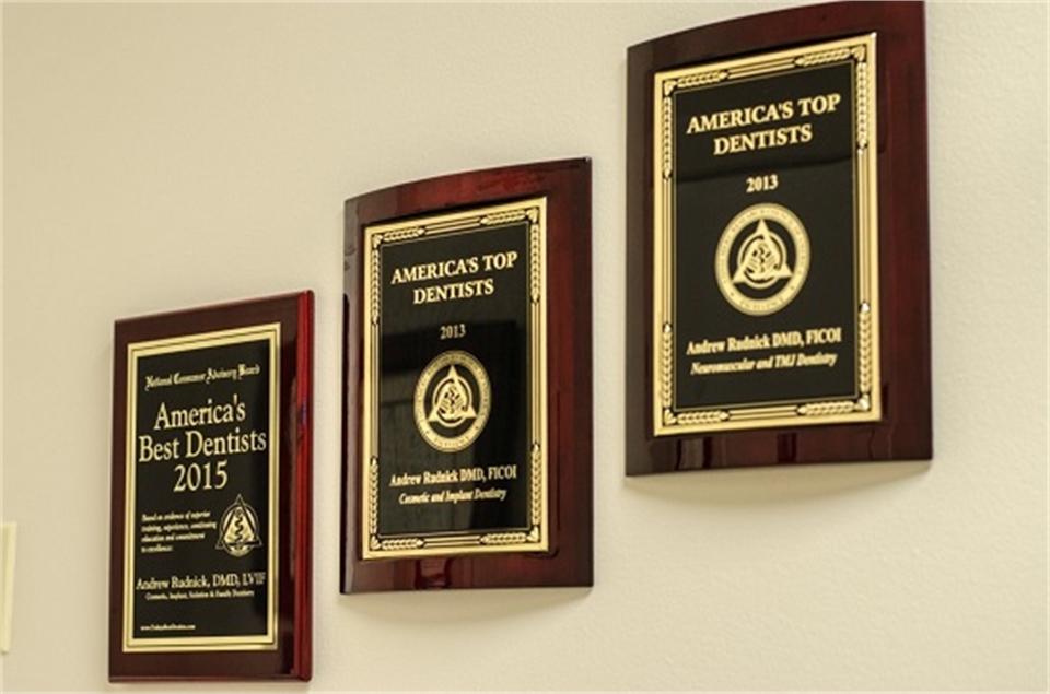 Palm Beach Gardens FL Dentist Andrew Rudnick DMD Awards