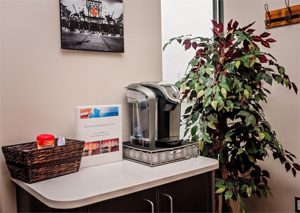 Refreshment area at Witer Family Dentistry Washington MI