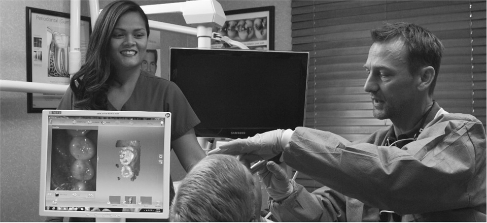 Dental hygienist at work at the office of Simpsonville Dental Associates