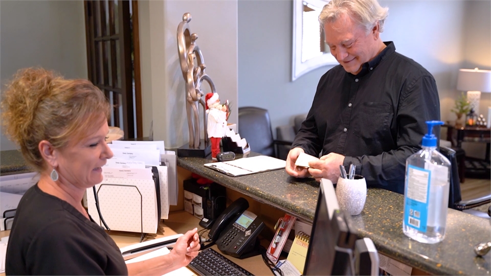 Helpful frontdesk staff at Sealy Dental Center