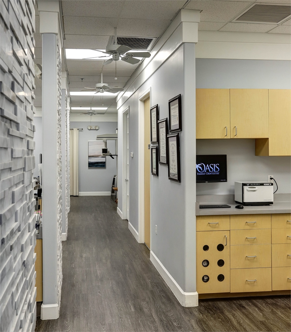 Hallway at Gilbert dentist Oasis Family Dentistry Dentagama