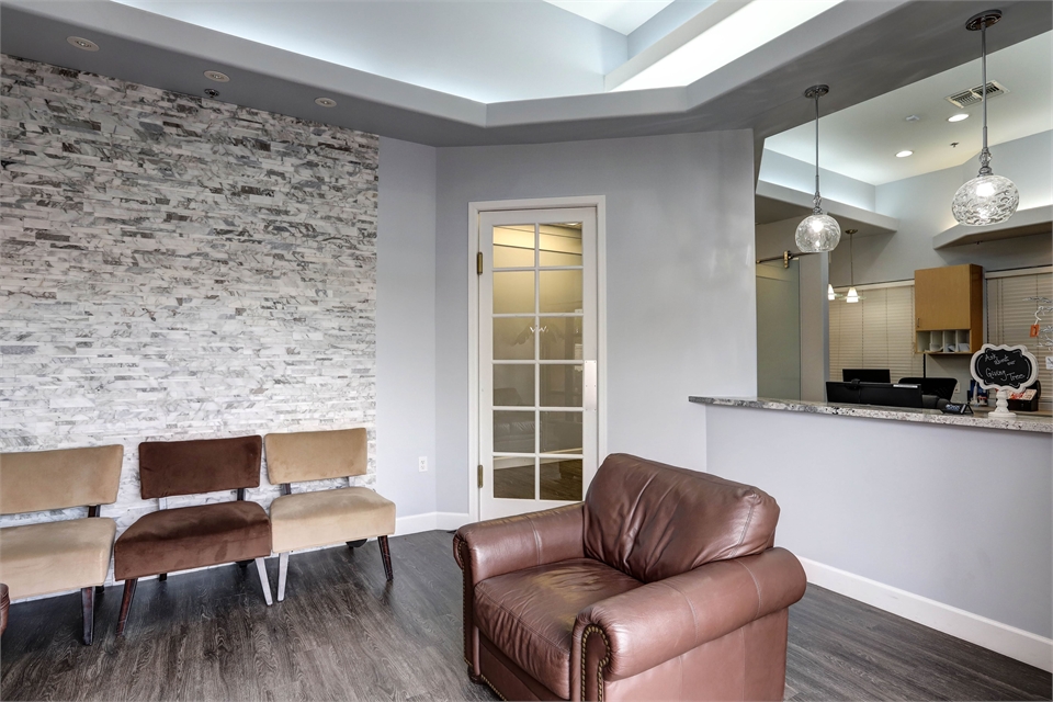 Reception and waiting area at Gilbert dentist Oasis Family Dentistry