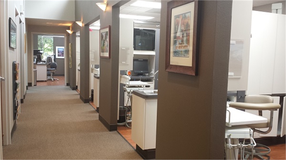 Hallway of Lake Oswego Restorative Dentistry Lake Grove Dental